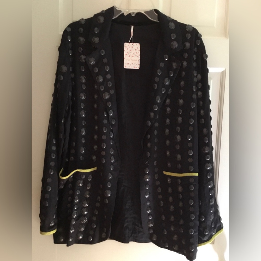Free People Corrie Coin Blazer size XS - Picture 5 of 6